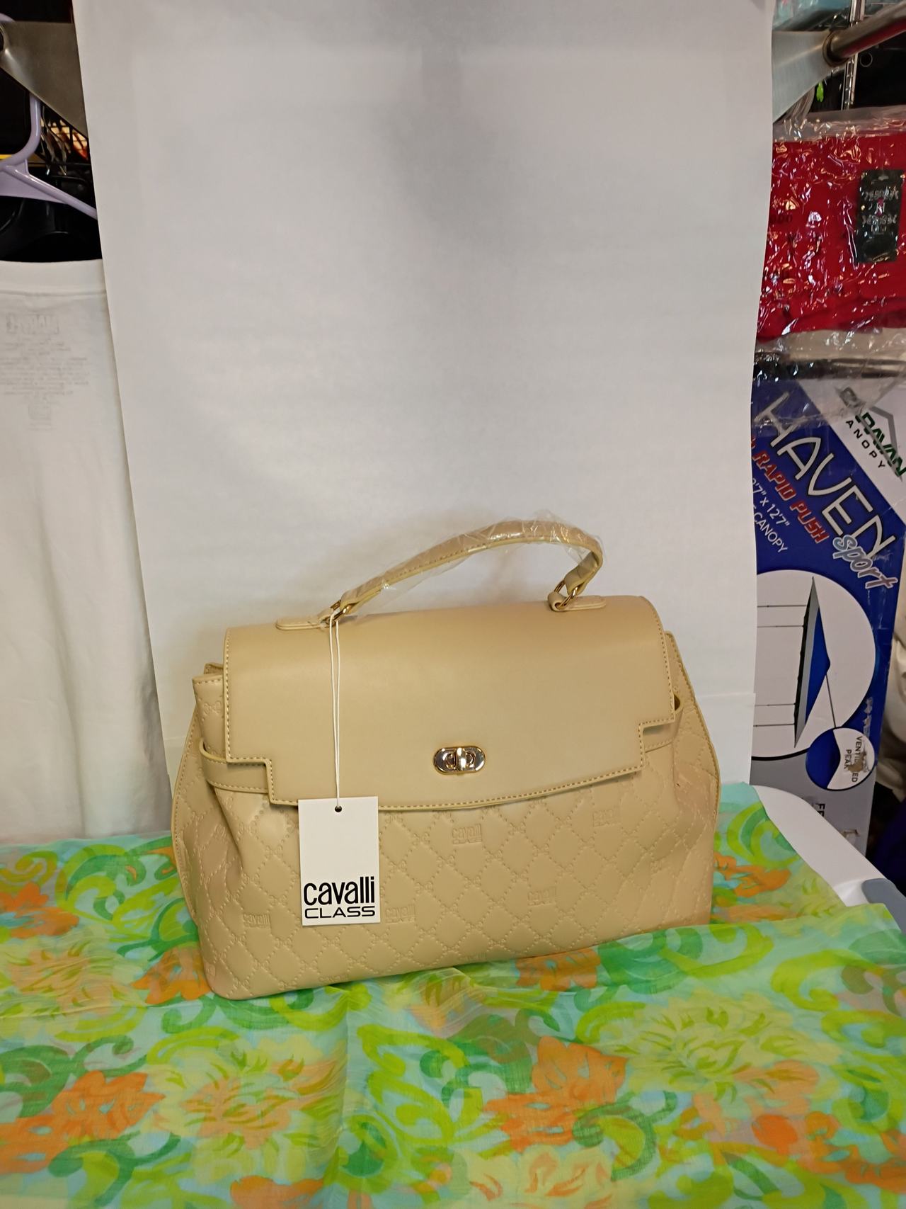 Cavalli Class Quilted Top Handle Bag