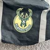 Milwaukee Bucks Duffel Bag Black - Image 6