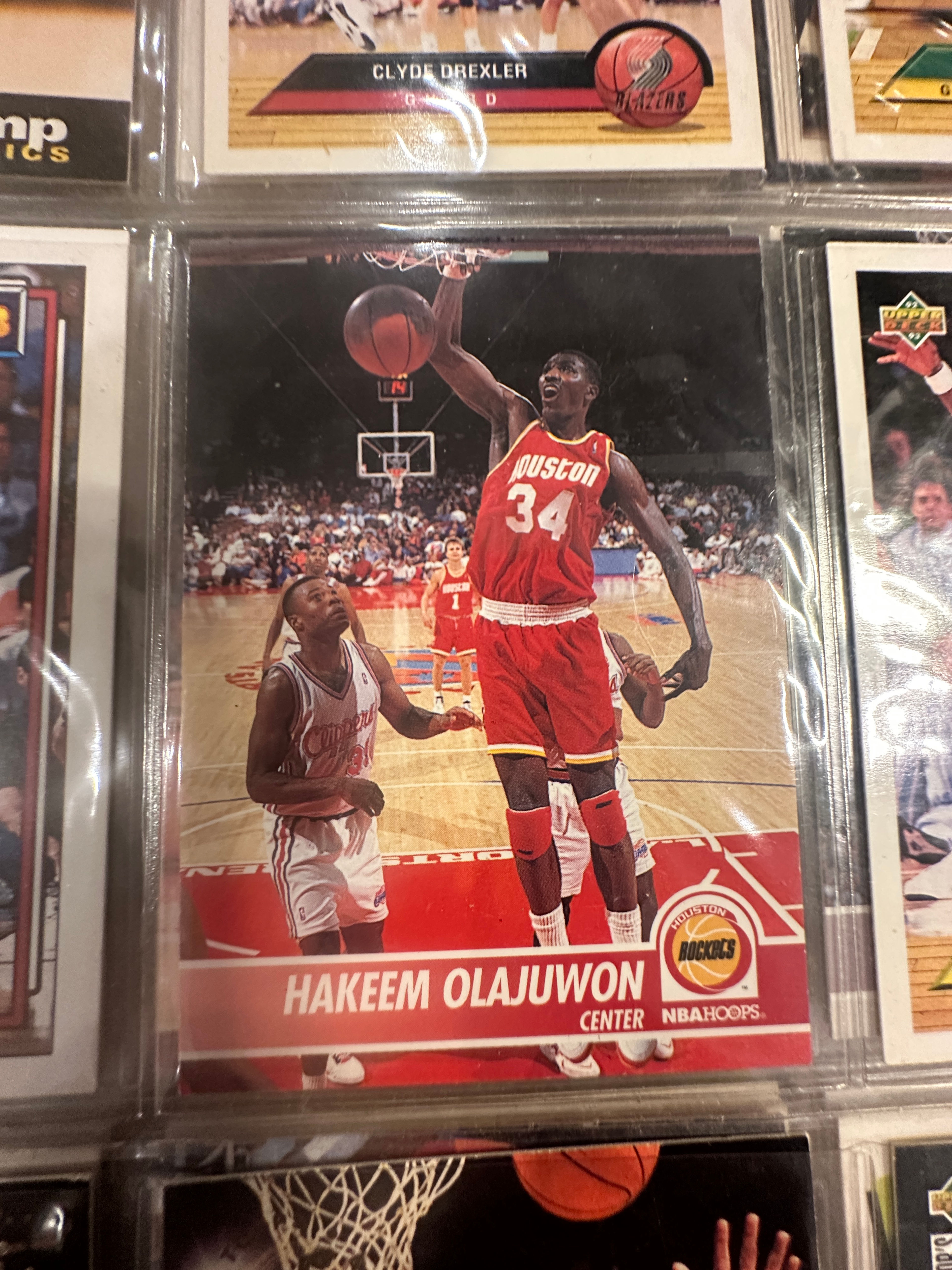 1991-92 NBA Hoops Hakeem Olajuwon #134