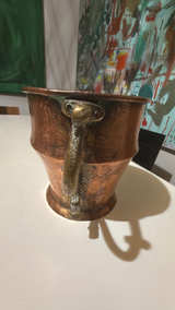 Vintage Hammered Copper Pitcher - Image 4