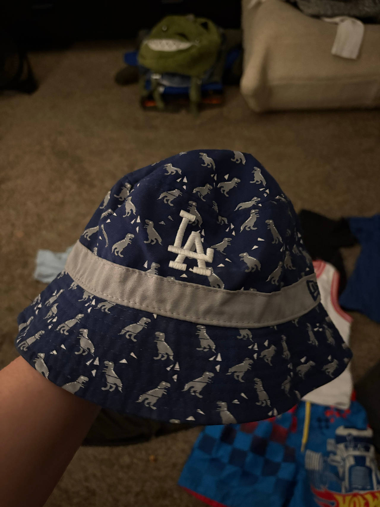 New Era Los Angeles Dodgers Kids Dinosaur Bucket Hat