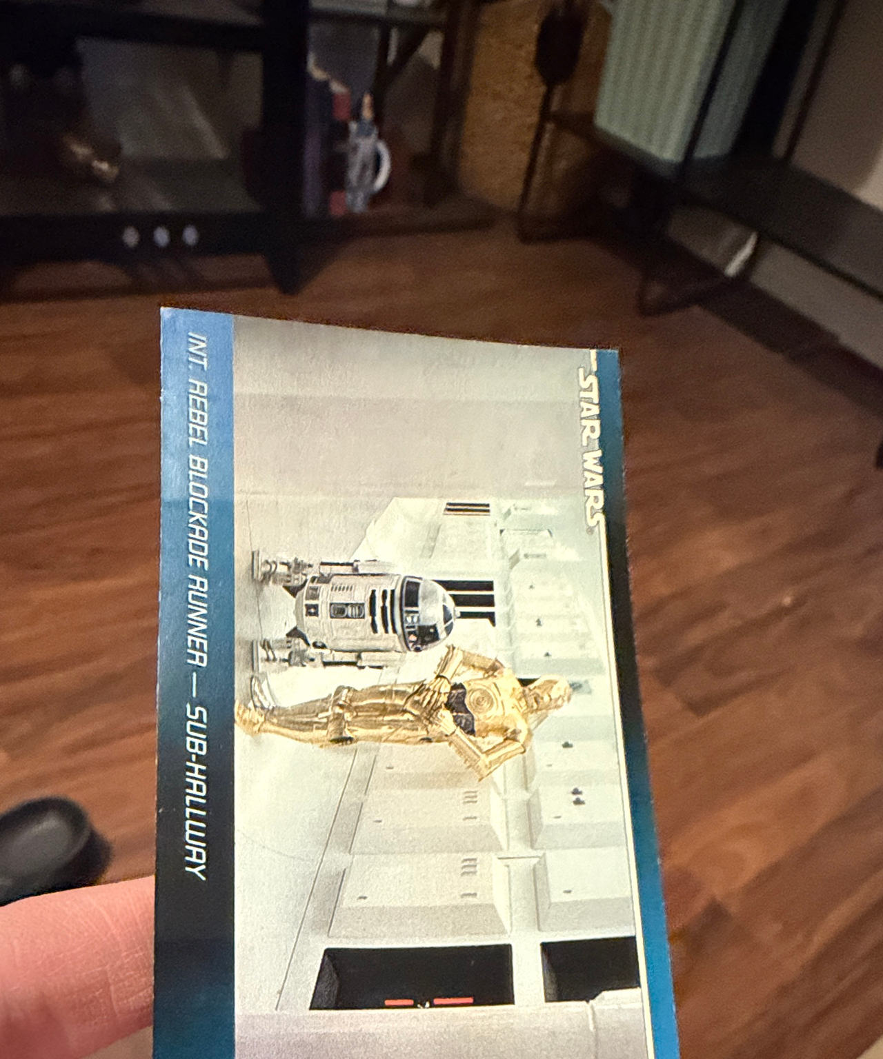 1995 Topps Star Wars Widevision Card #1 Int. Rebel Blockade Runner - Sub-Hallway