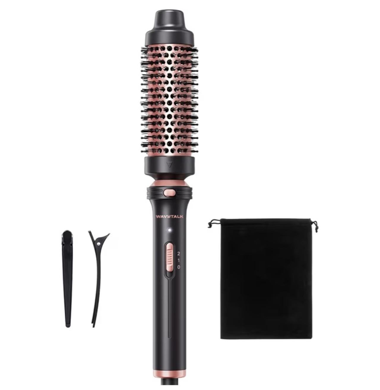 Wavytalk Thermal Brush, 1 1/2 inch Heated Round Brush Detachable Head Rose Gold