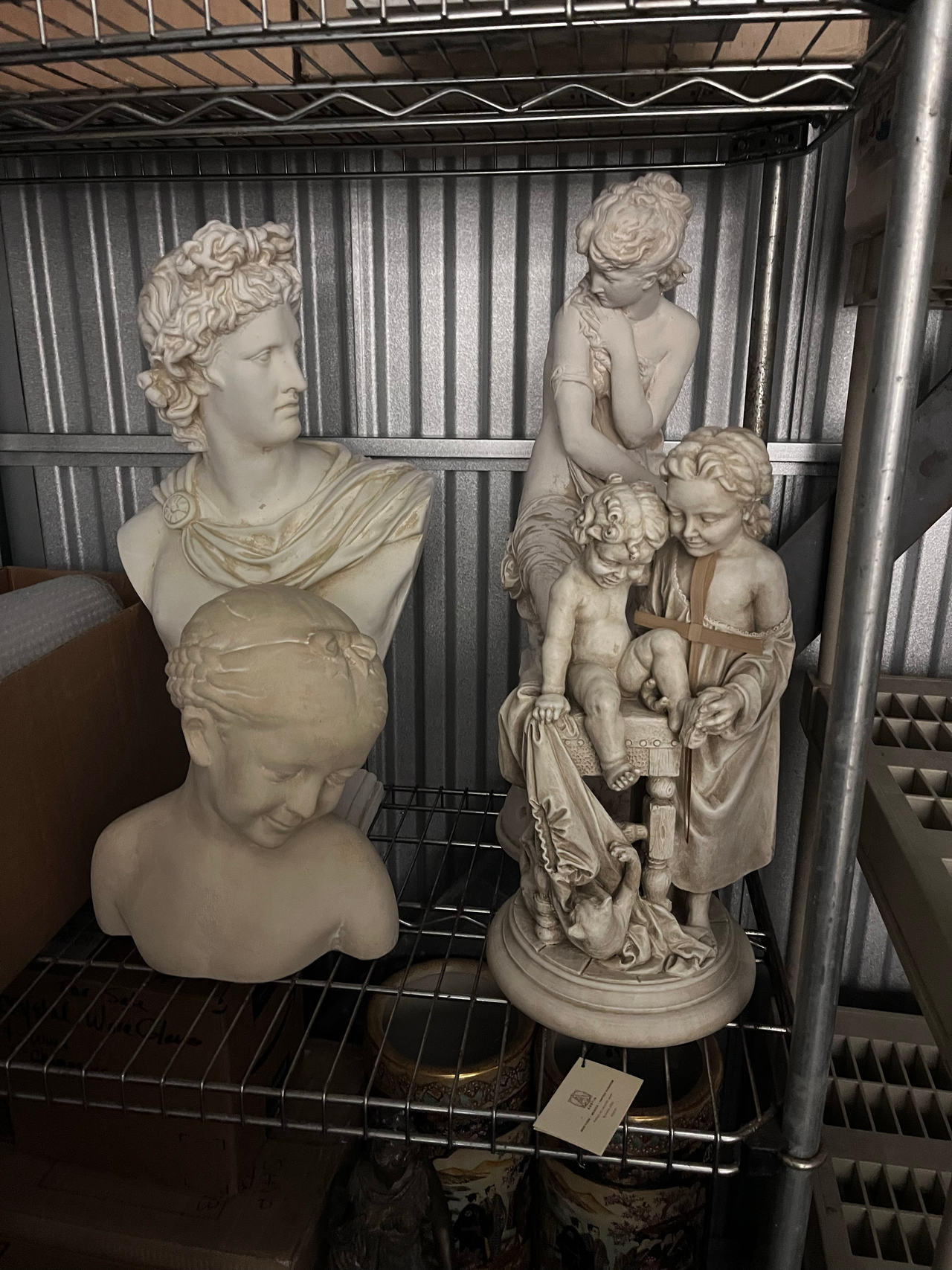 Classical Style Plaster Busts and Figurines