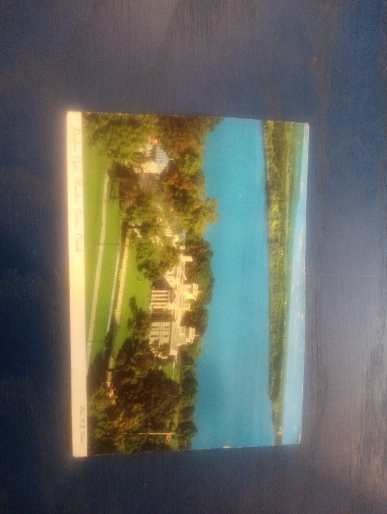 Vintage Dundurn Castle Aerial View Postcard
