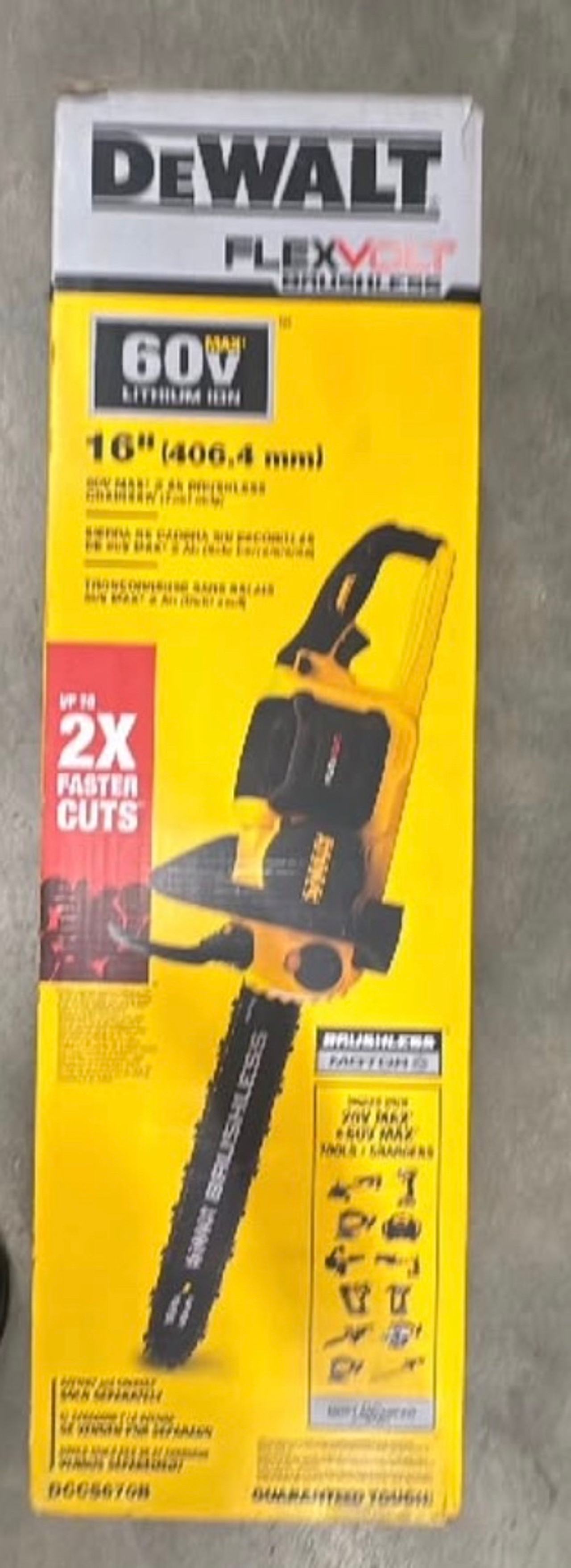 DeWalt 60V MAX FLEXVOLT 16 in. Brushless Cordless Chainsaw