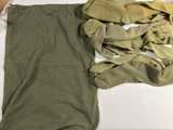 Vintage U.S. Military Combo Laundry Bag & Wool Socks Set Army Issue Olive Drab - Image 3