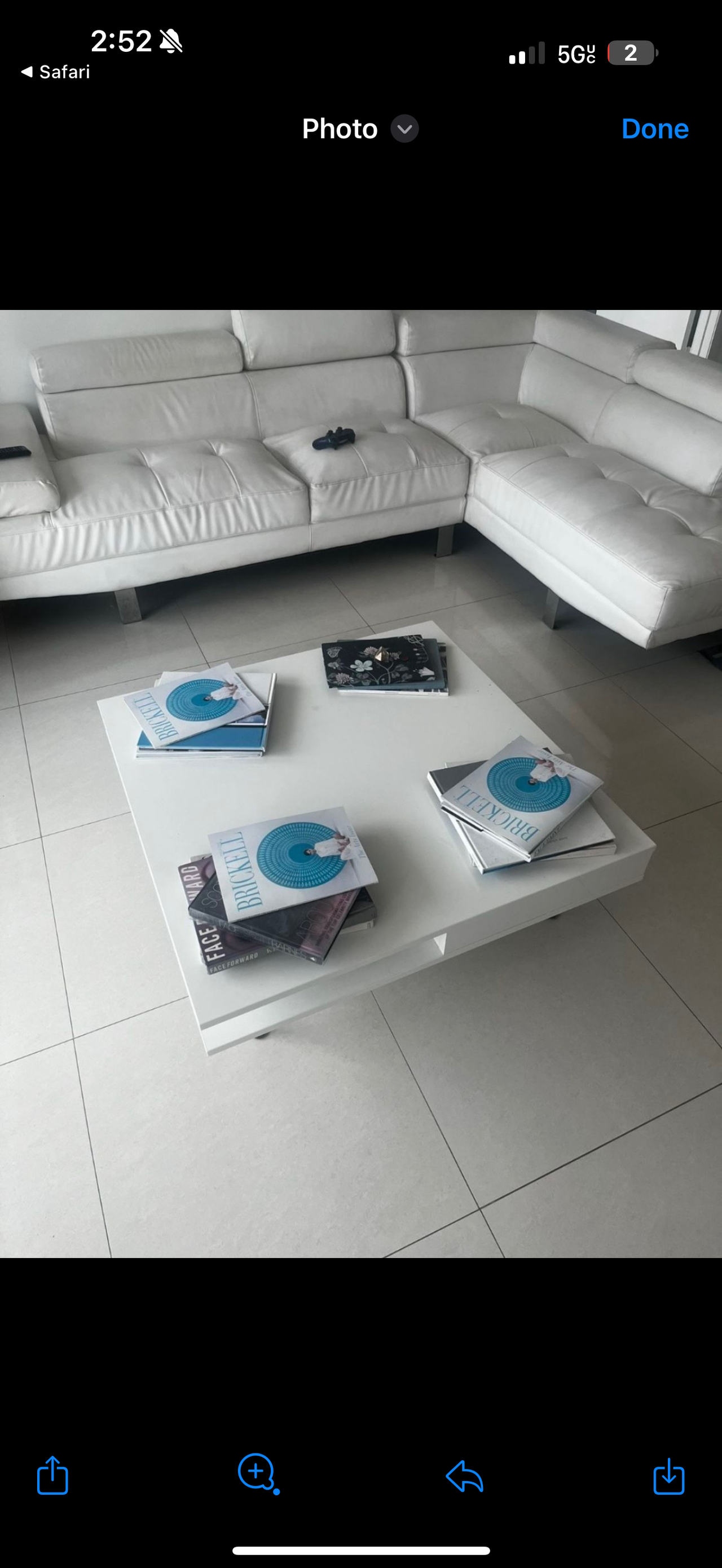 Modern White Square Coffee Table