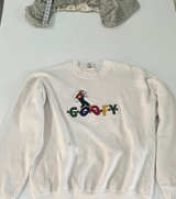 Disney Vintage Goofy Embroidered Crewneck Sweatshirt - Image 1