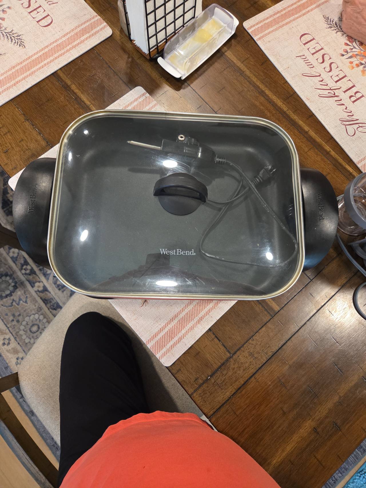 West Bend Electric Skillet with Glass Lid
