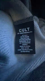 Cult of Individuality Zip Hoodie Heather Grey - Image 2
