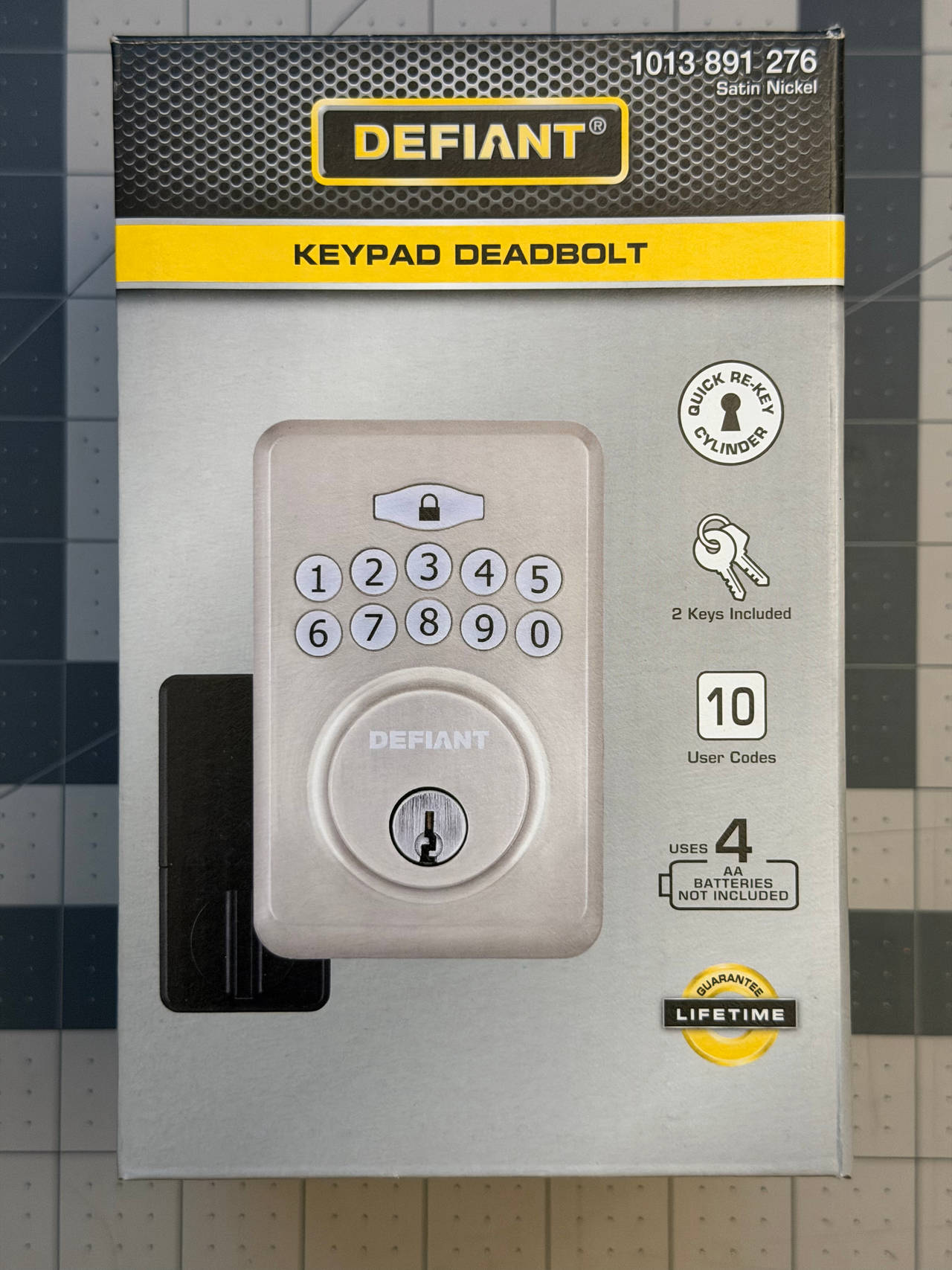Defiant Keypad Deadbolt Satin Nickel