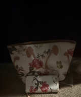 Floral Butterfly Tote Bag and Wallet Set - Image 1