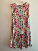 Nickelodeon Girls Tie Dye Unicorn Sleeveless Dress - Image 1