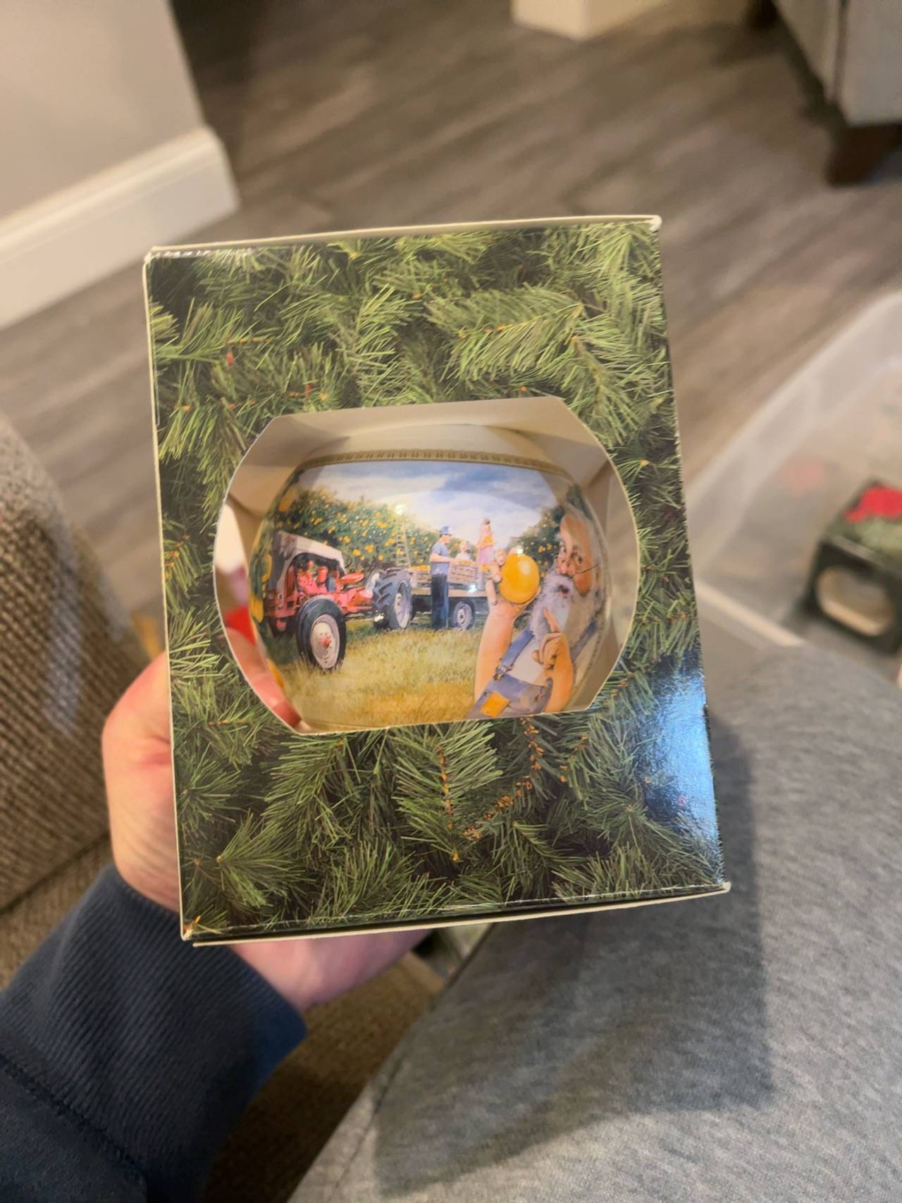Tractor on the Farm Christmas Ornament