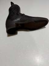 Vintage Cast Iron Victorian Button Boot Doorstop - Image 2
