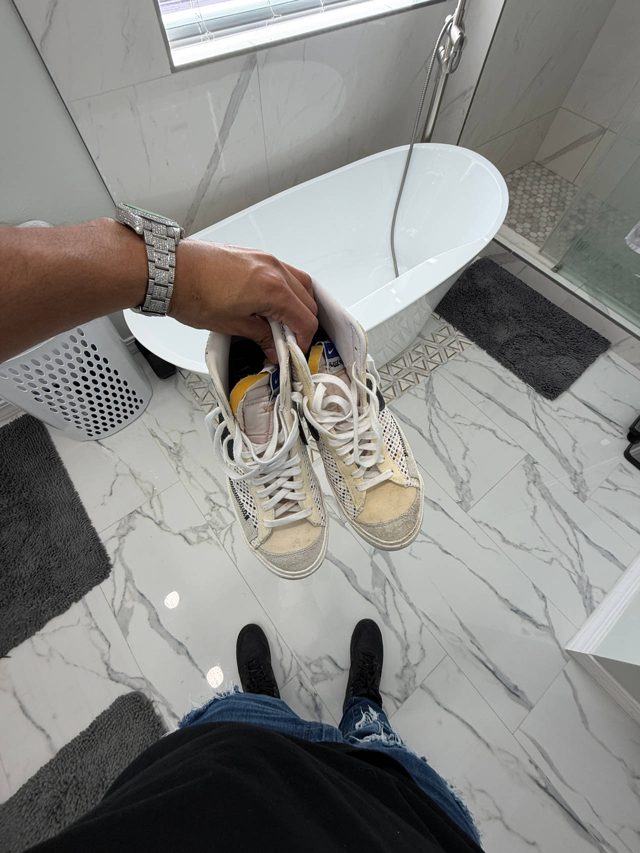 Nike Sacai Blazer Mid White Grey