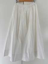 AERE White Cotton Maxi Skirt. Size 8  - Image 2