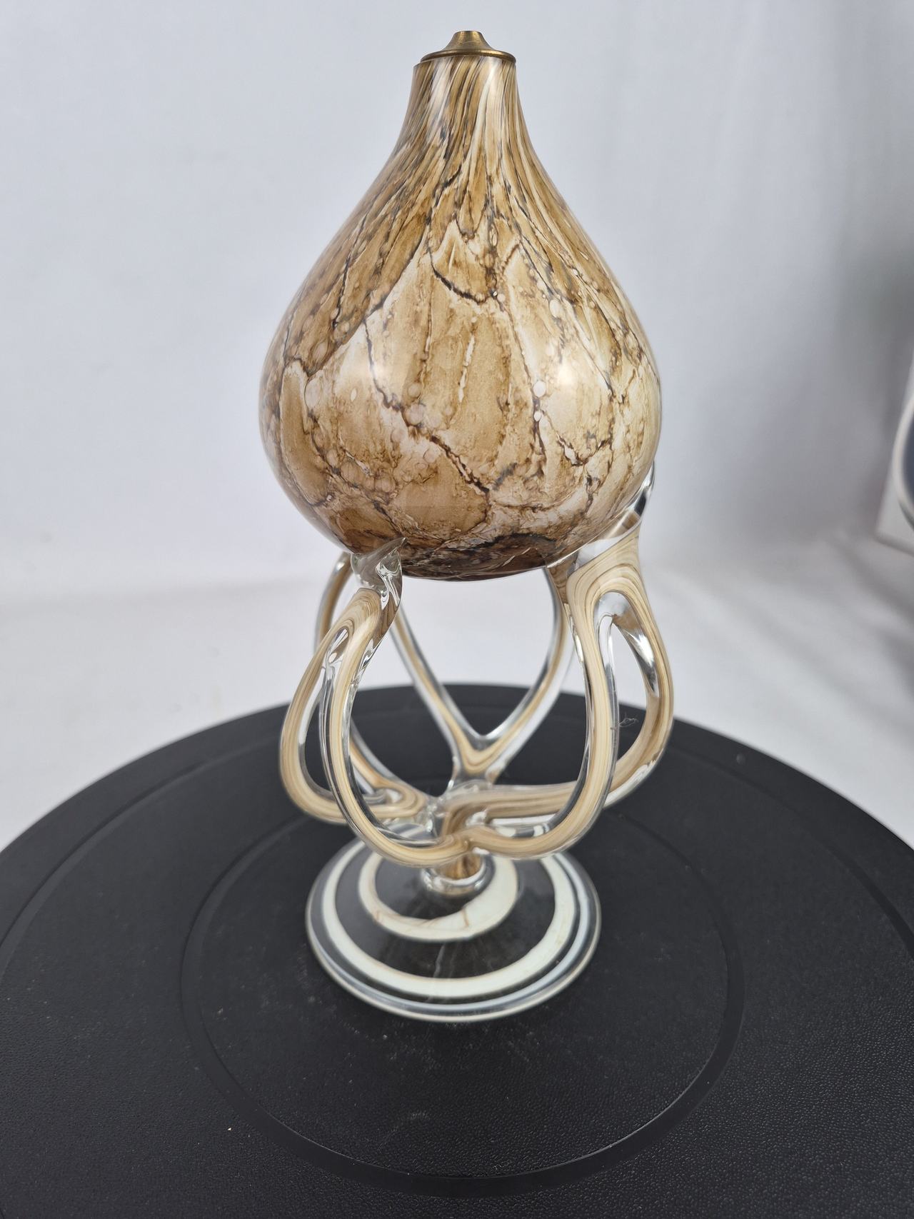 Jozefina Krosno Hand Blown Glass Octopus/Squid Oil Lamp