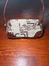 Liz Claiborne Monogram Canvas Shoulder Bag - Image 7
