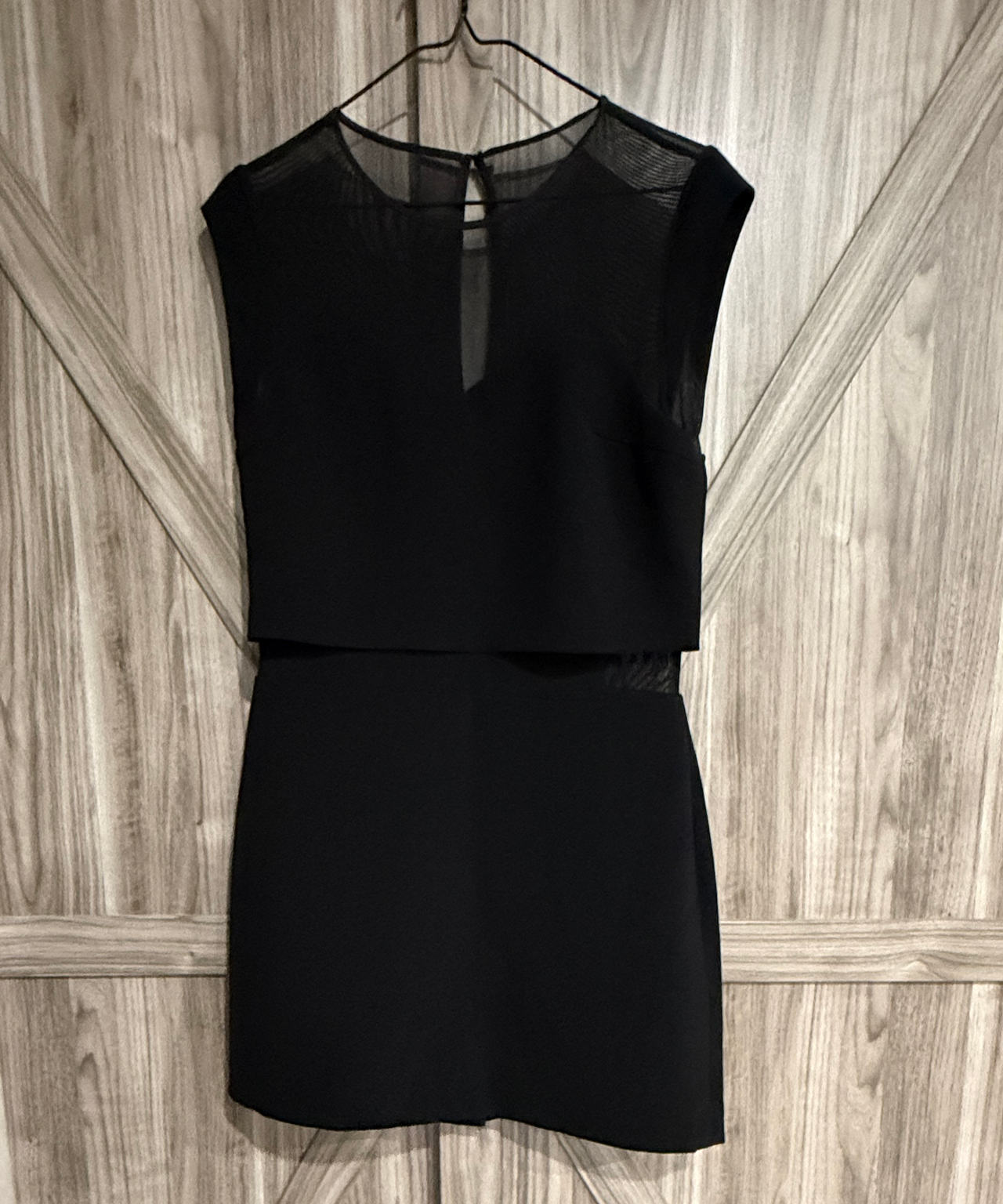 EXPRESS Dania Mesh-Panel Cocktail Dress size 8