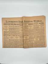 Lawrence Daily Journal-World newspaper from 1943 - Image 1