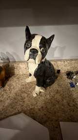 Vintage Ceramic Boston Terrier Statue - Image 2