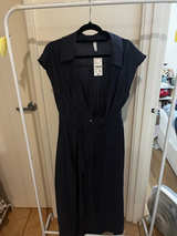 Bigw Short Sleeve Tie Front Midi Dress - Image 1