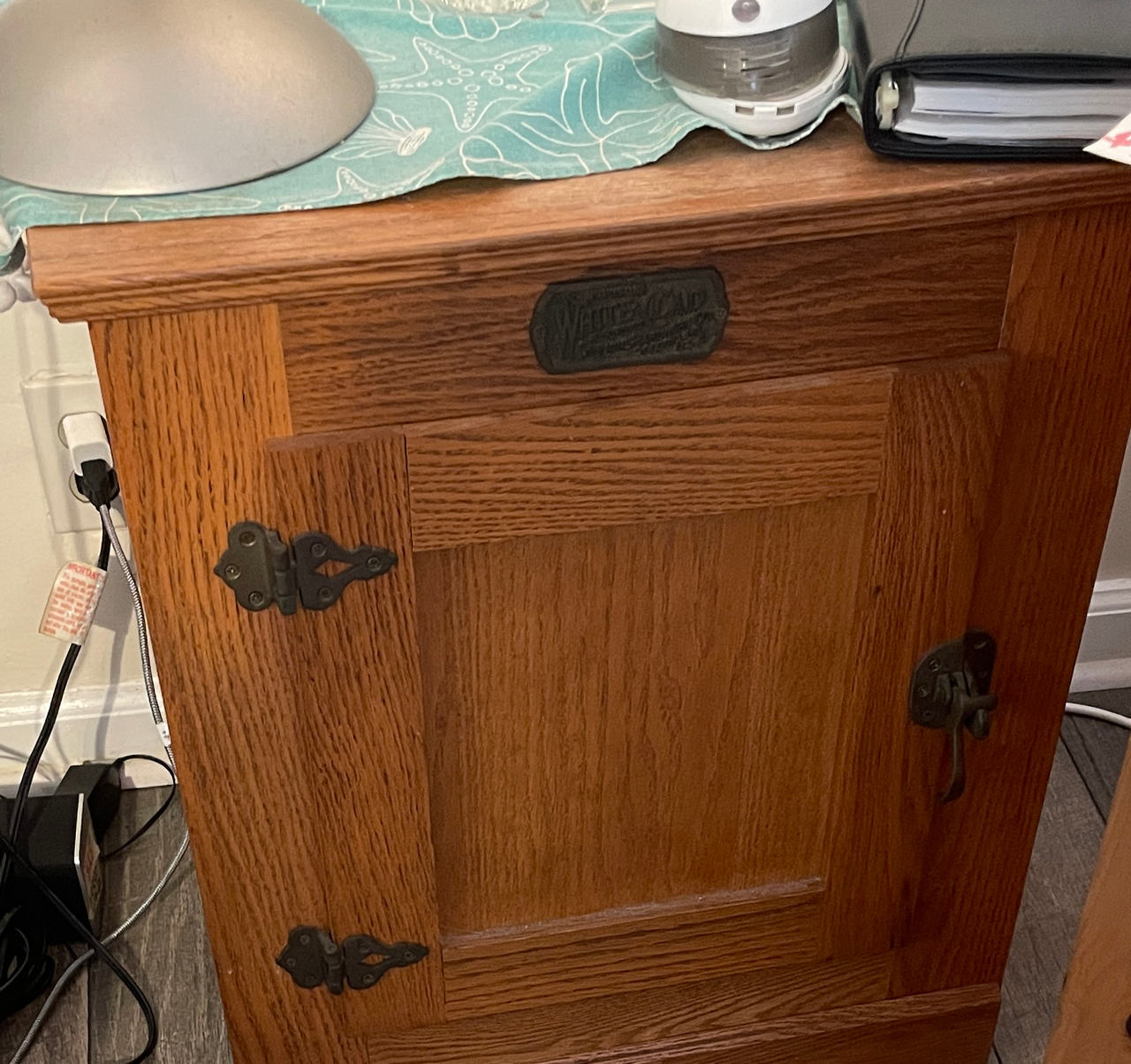 White Mountain Oak Icebox Cabinet