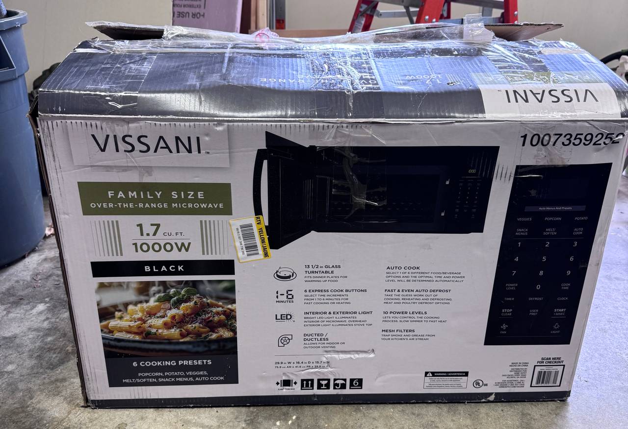 Vissani 1.7 cu. ft. Over-the-Range Microwave - Black