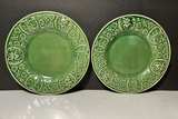 Bordallo Pinheiro Frog and Lily Pad Plates - Image 1