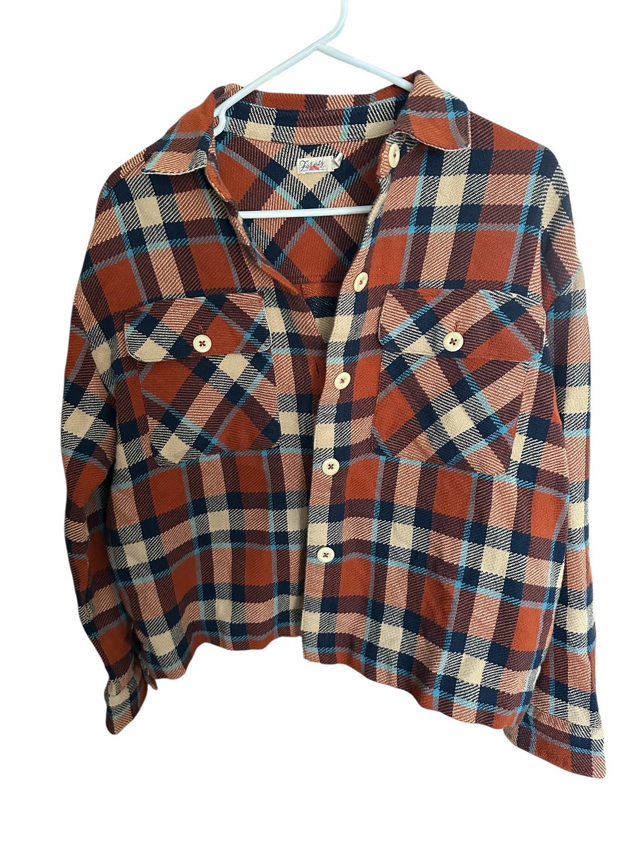 Faherty Cropped Plaid Shacket