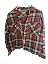 Faherty Cropped Plaid Shacket - Image 1