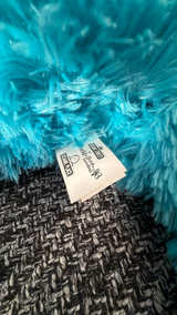 REVERSIBLE Cookie Monster Plush Blue ZIPPER TURNS INTO A BIG GIANT COOKIE  - Image 2
