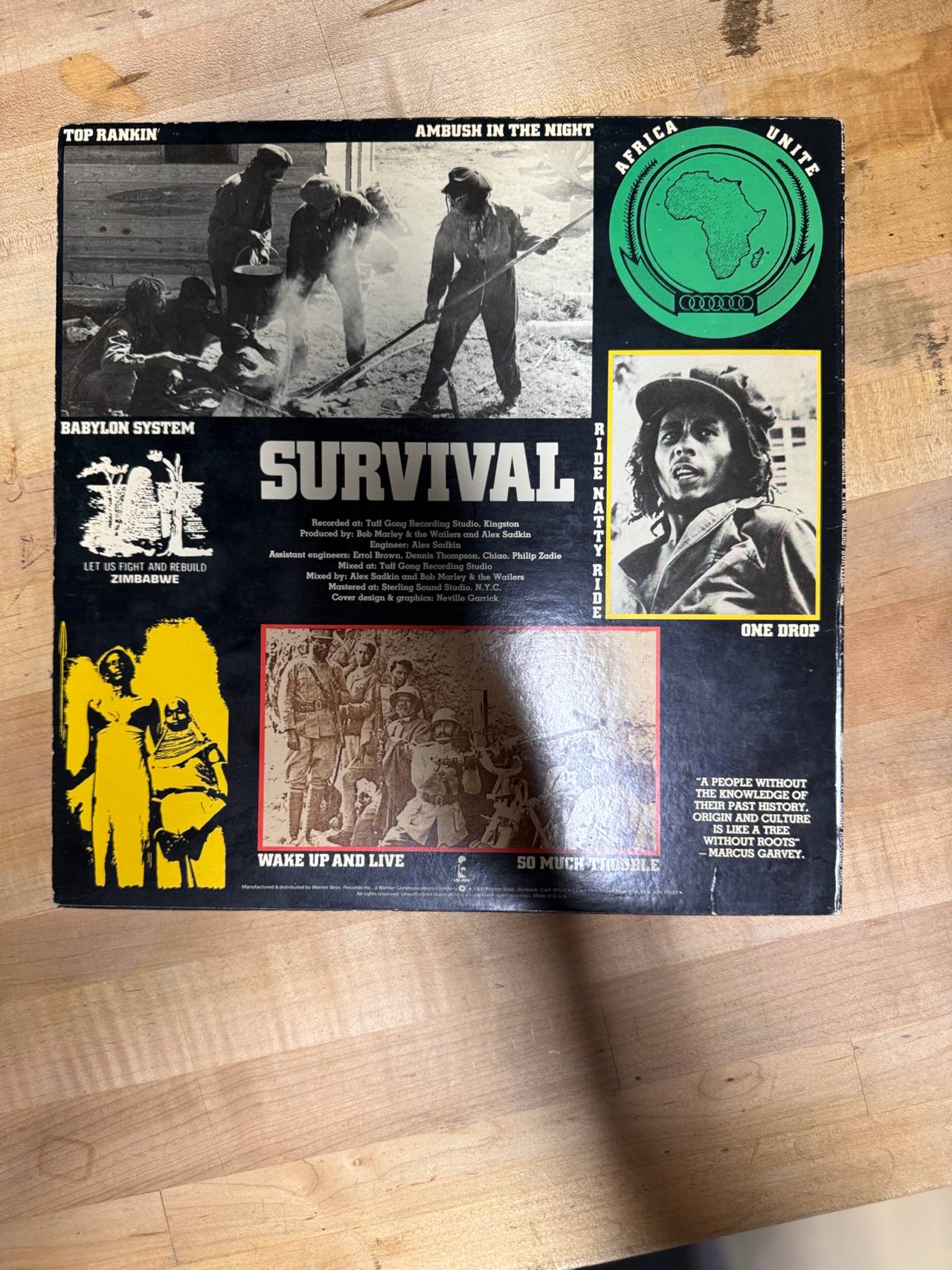Bob Marley & The Wailers - Survival Vinyl LP 1979 original