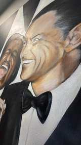 Original Rat Pack Hand-Painted Canvas Art - Image 6