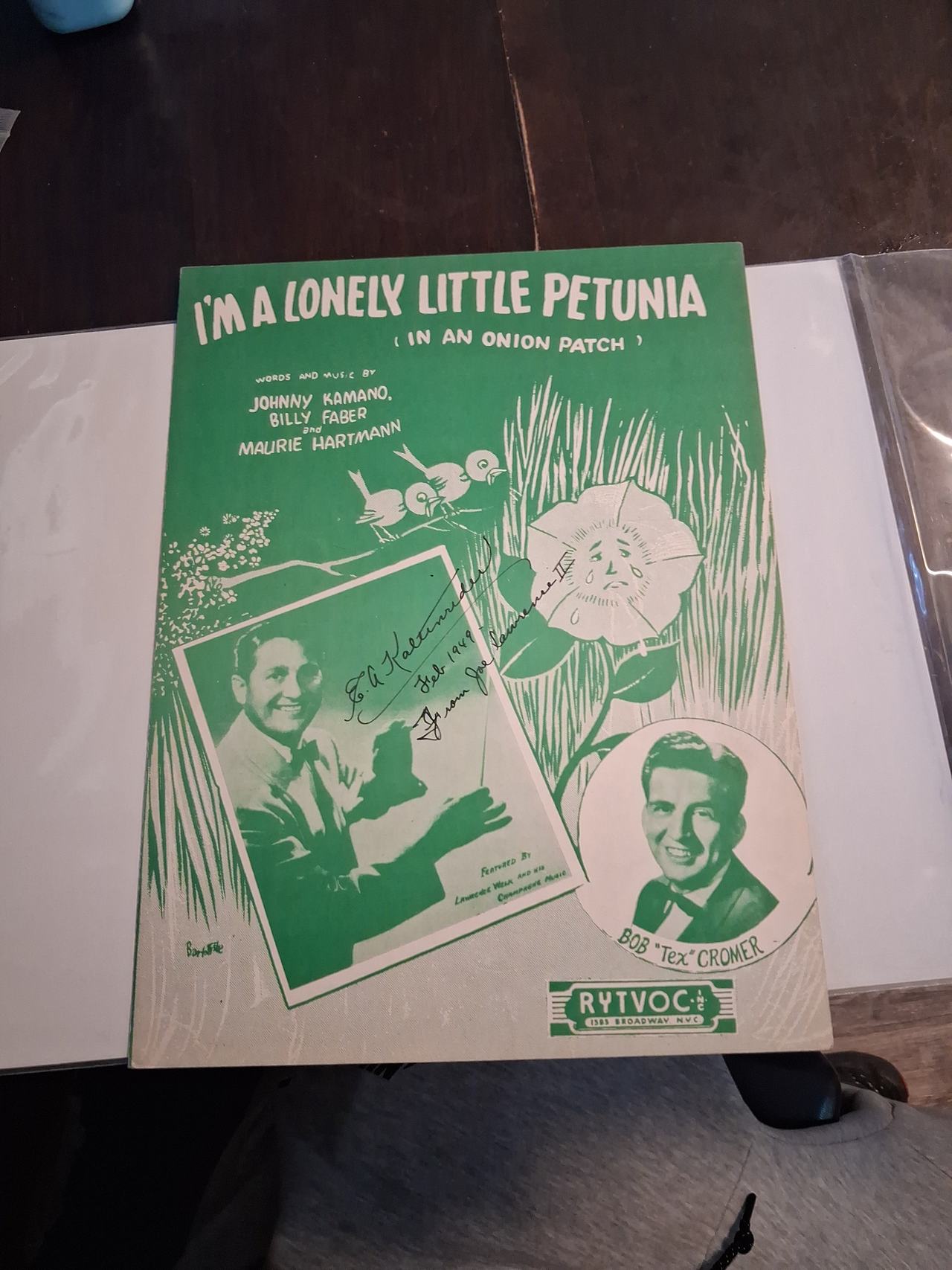 I'm a Lonely Little Petunia (In an Onion Patch) Sheet Music