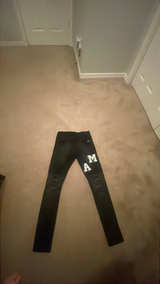 Amiri Varsity Jeans Faded Black - Image 2