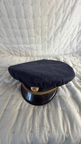 Soviet Army Officer Visor Cap with rain cover - Image 3