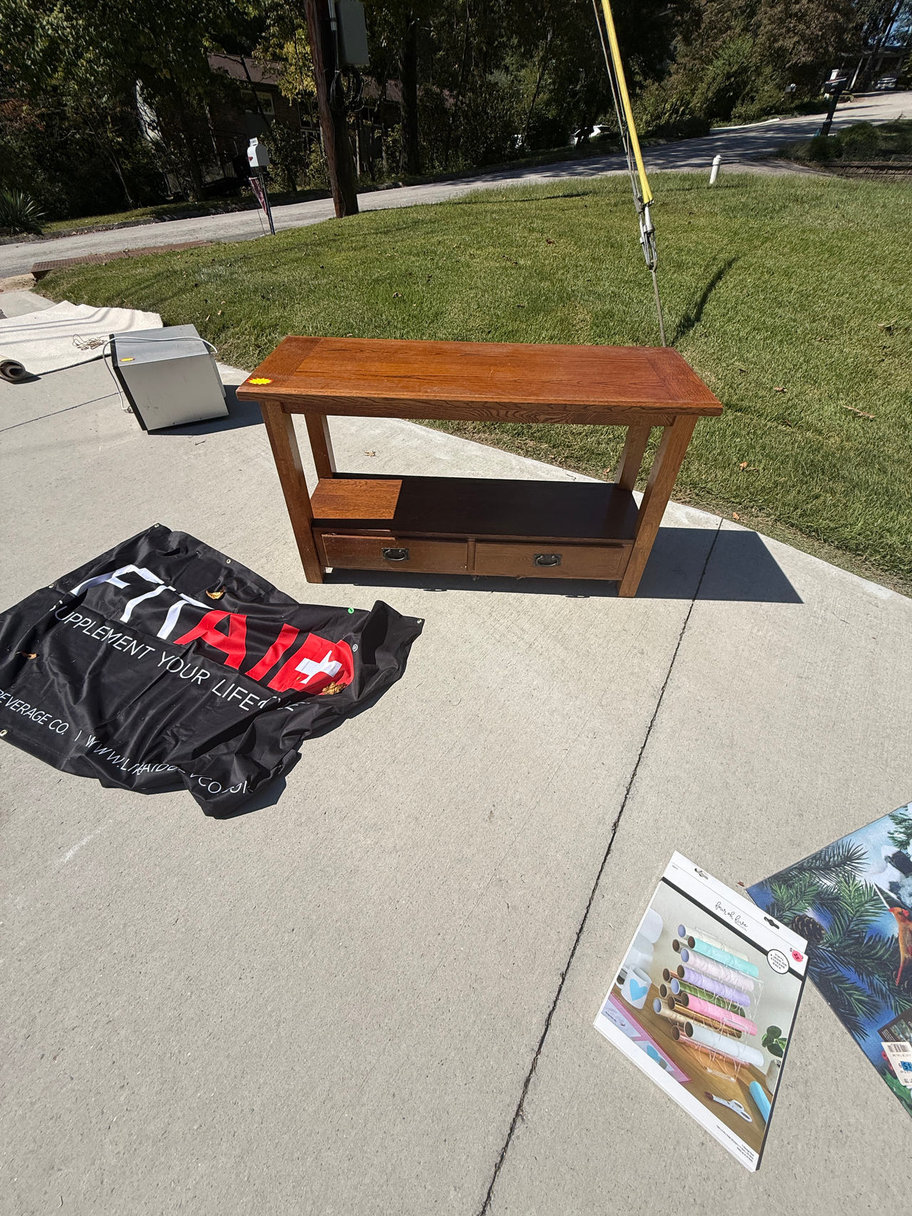 Wood Console Table