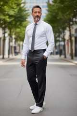 Perry Ellis Men's Slim Fit Black Chinos - Image 3