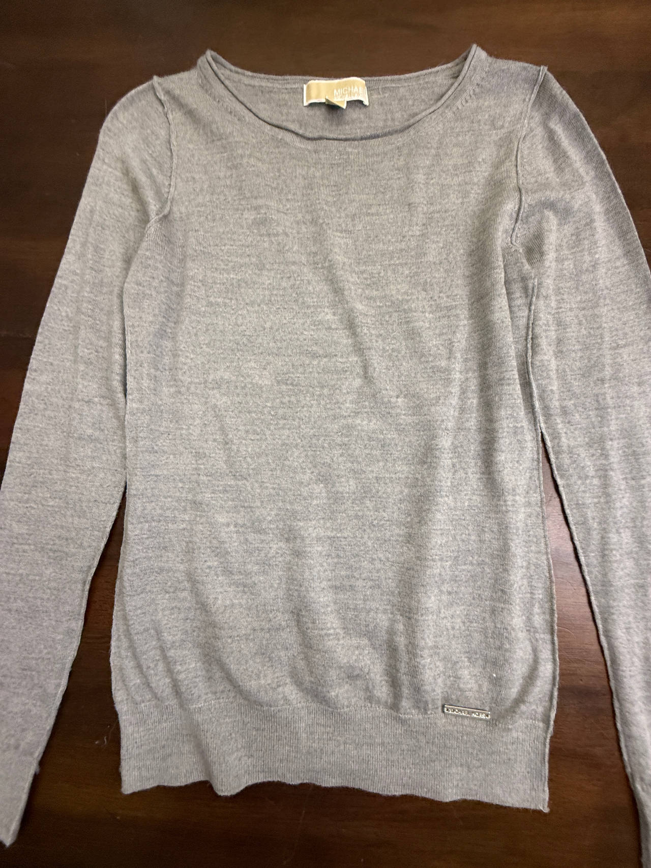 Michael Kors Grey Long Sleeve Sweater