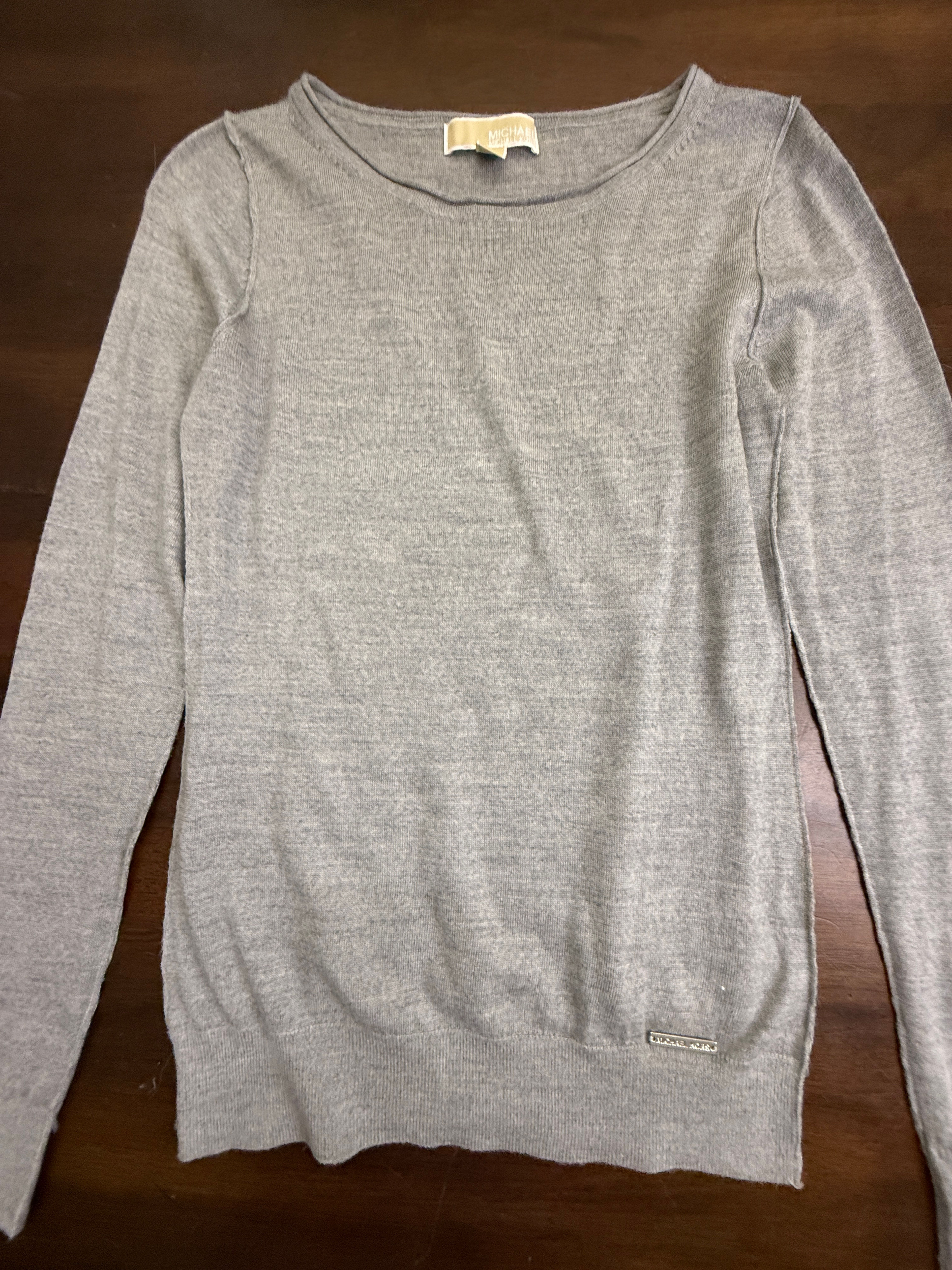 Michael Kors Grey Long Sleeve Sweater