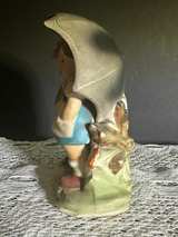 VTG 1960s Arnart Japan Figurine "Rainy Day" Ceramic Figurine Alpine Style #2578 - Image 4