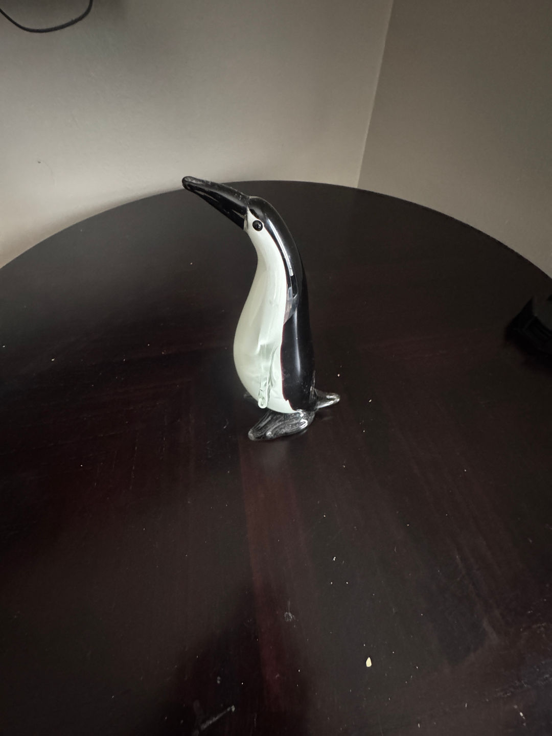Vintage Hand Blown Glass Penguin Figurine