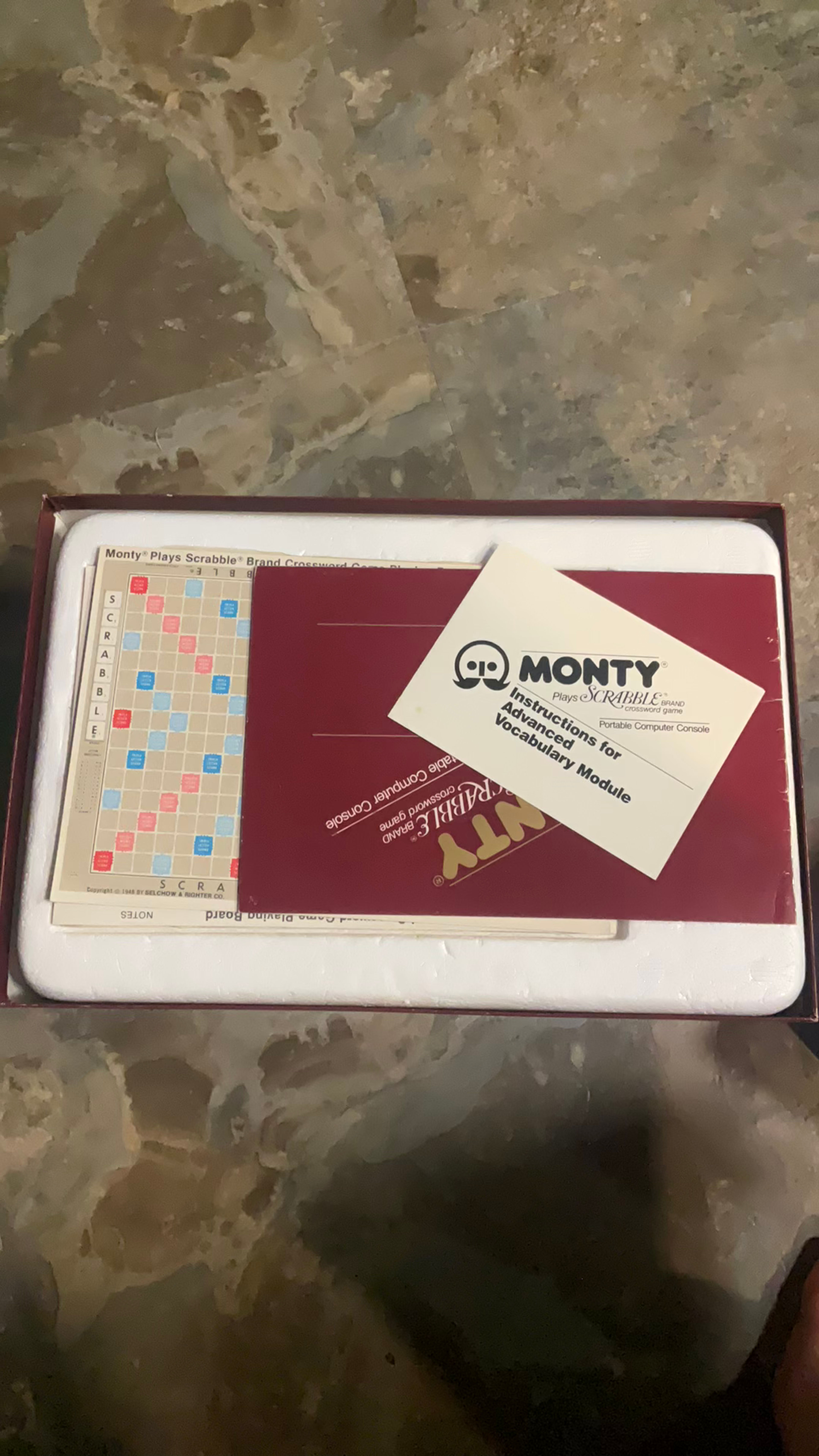 Coleco Monty Plays Scrabble Handheld Game - Image 2
