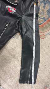The Wild Collective Ohio State Buckeyes Vegan Leather Moto Jacket - Image 7