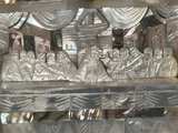 Vintage Mother of Pearl Last Supper Carving - Image 3