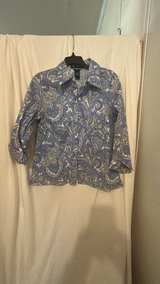 Geoffrey Beene Women's Stretch Paisley Button Down Shirt - Image 2