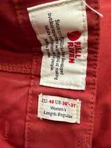 Fjallraven Vidda Trekking Pants Bordeaux Red 30-31 US or EU 40 - Image 3